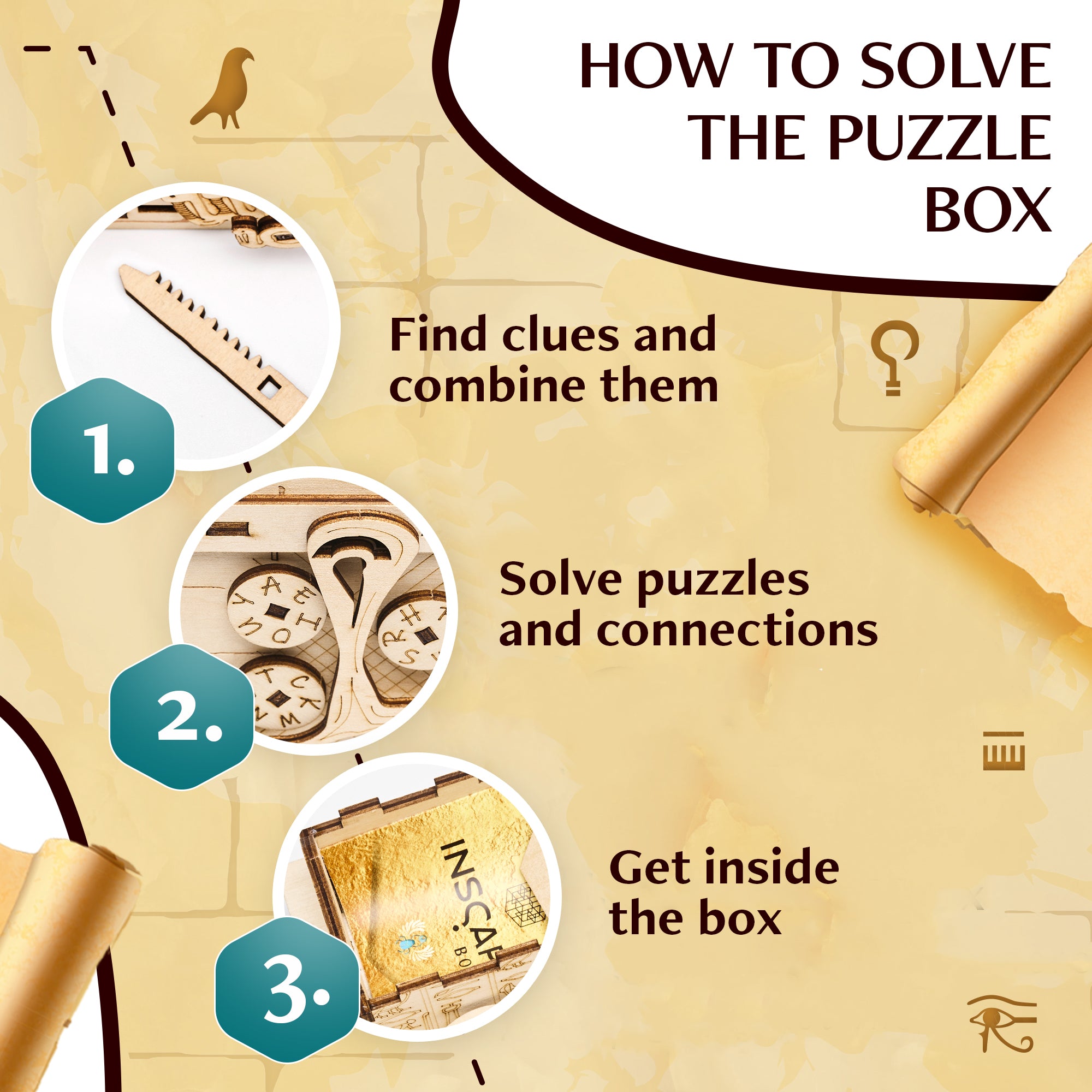 Puzzle Box Bundle Pharaoh´s Secet + Caesar´s Riches + Maya´s Myths