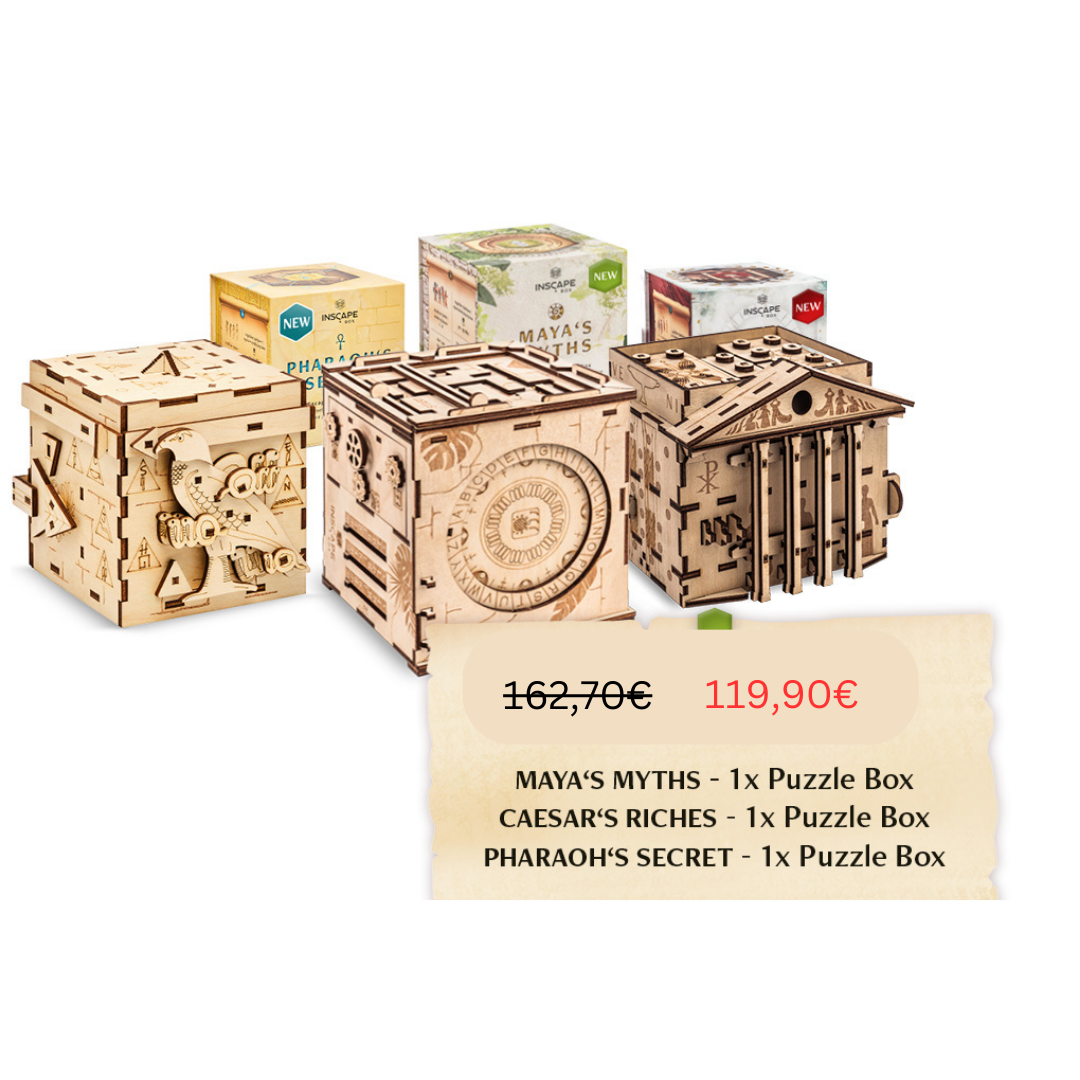 Puzzle Box Bundle Pharaoh´s Secet + Caesar´s Riches + Maya´s Myths