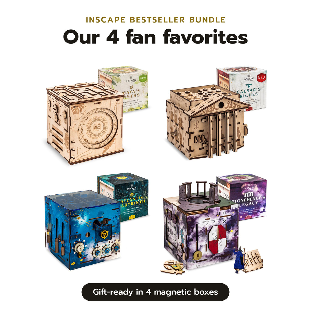 INSCAPE Bestseller Bundle – 4 Puzzle Boxen