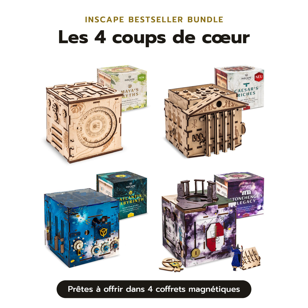 INSCAPE Bestseller Bundle – 4 Puzzle Boxen