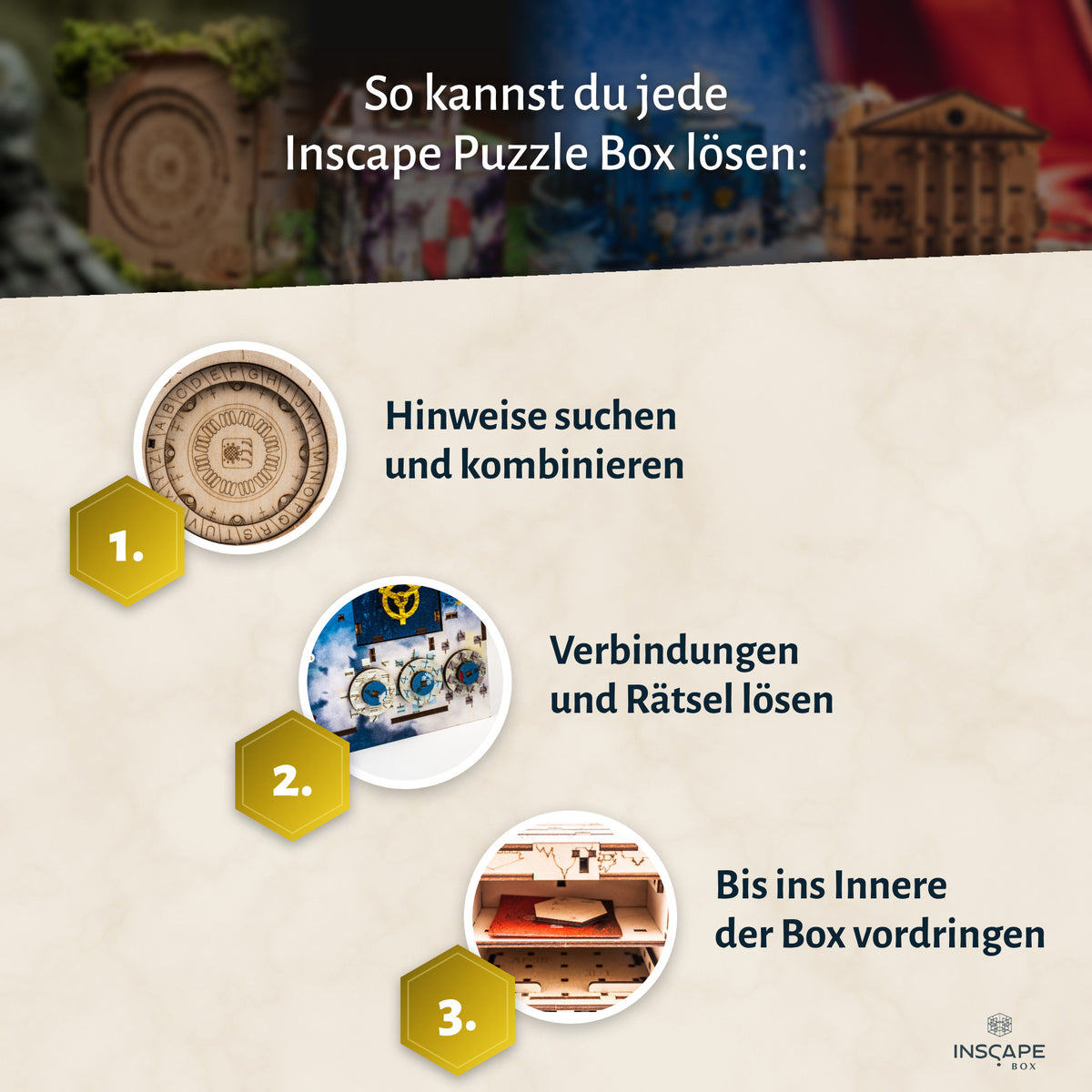 So löst du jede INSCAPE Puzzle Box in 3 Schritten