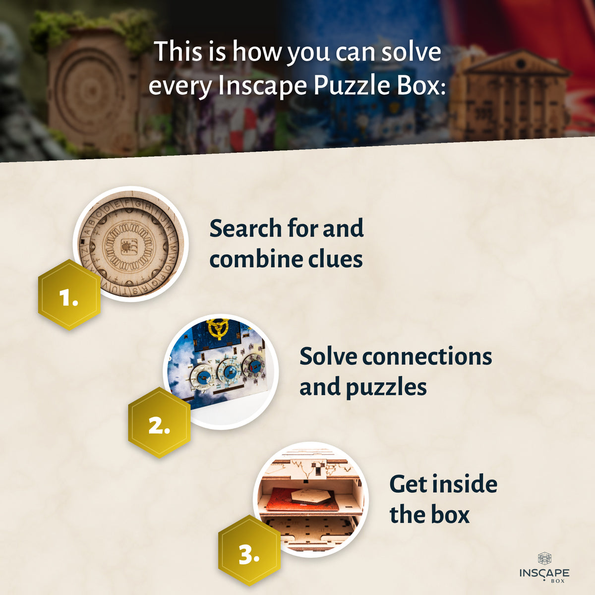 How to solve every INSCAPE puzzle box in 3 steps