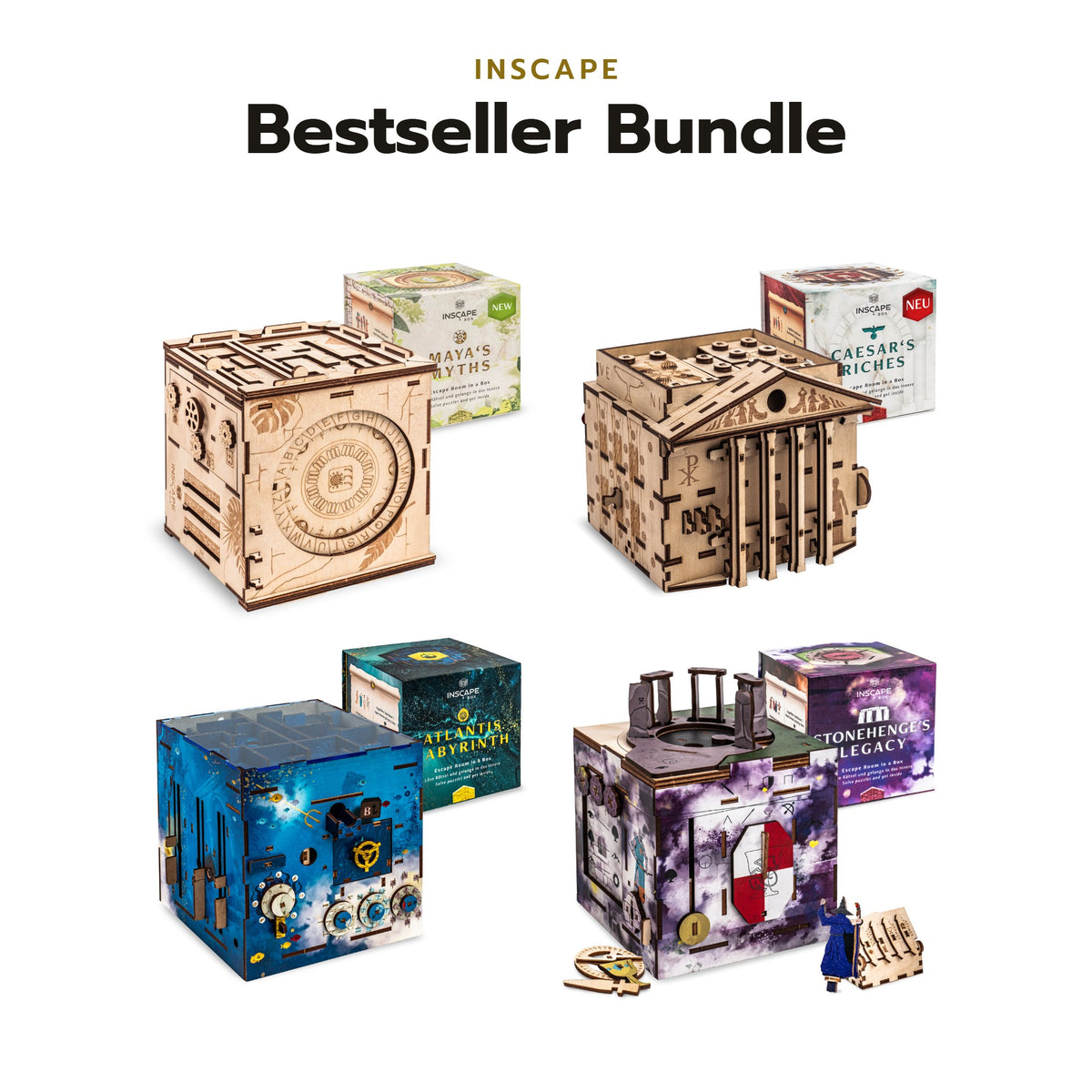 INSCAPE Bestseller Bundle – 4 Puzzle Boxen