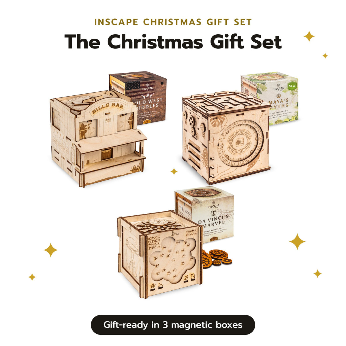 INSCAPE Christmas Gift Set – 3 Puzzle Boxen