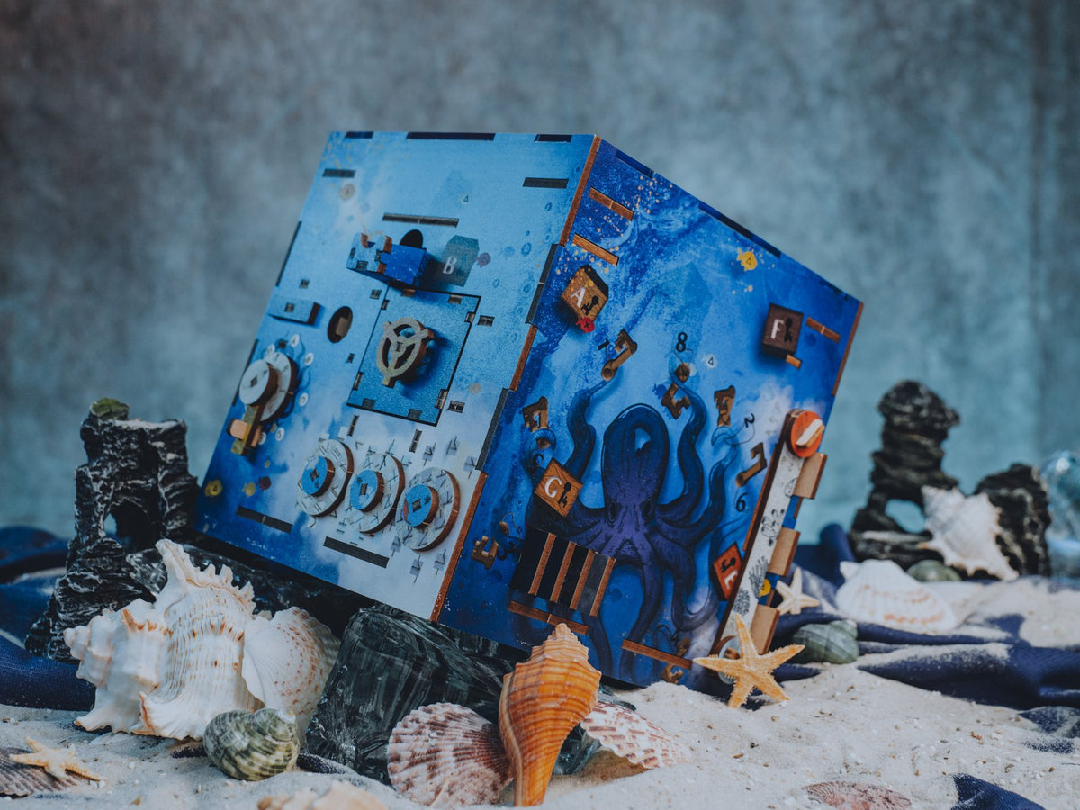 INSCAPE Puzzle Box Atlantis Labyrinth zwischen Muscheln im Sand