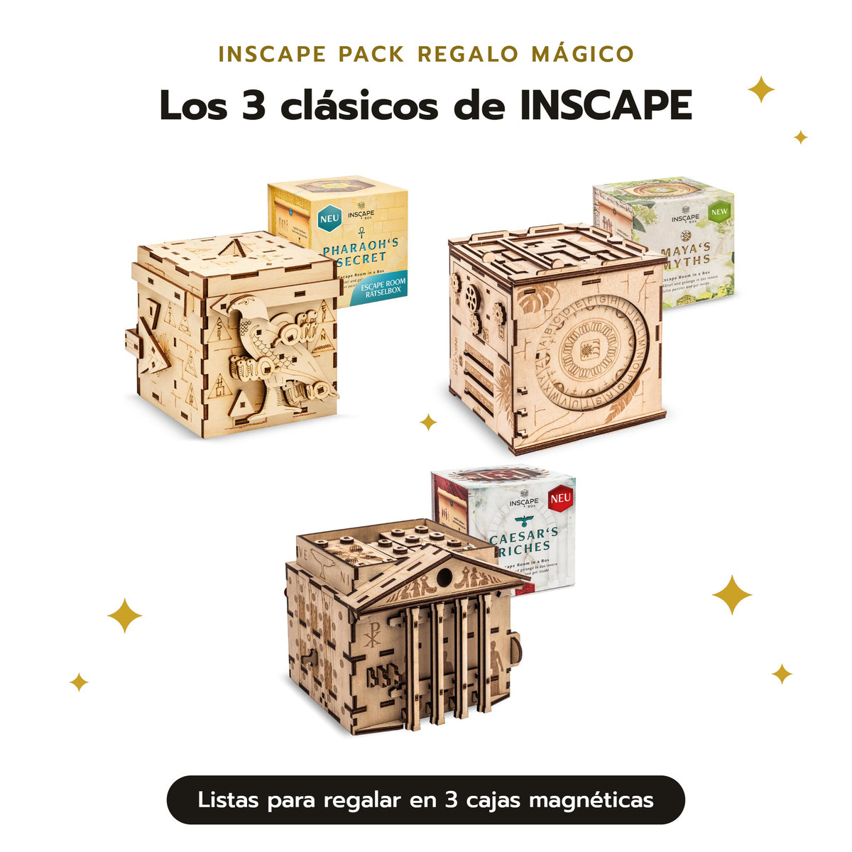 INSCAPE Geschenkzauber-Bundle – 3 Puzzle Boxen