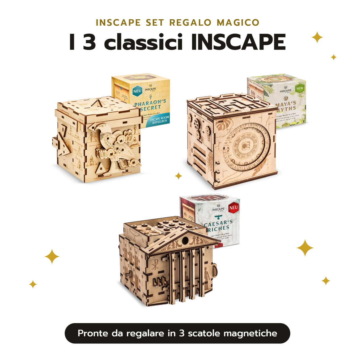 INSCAPE Geschenkzauber-Bundle – 3 Puzzle Boxen